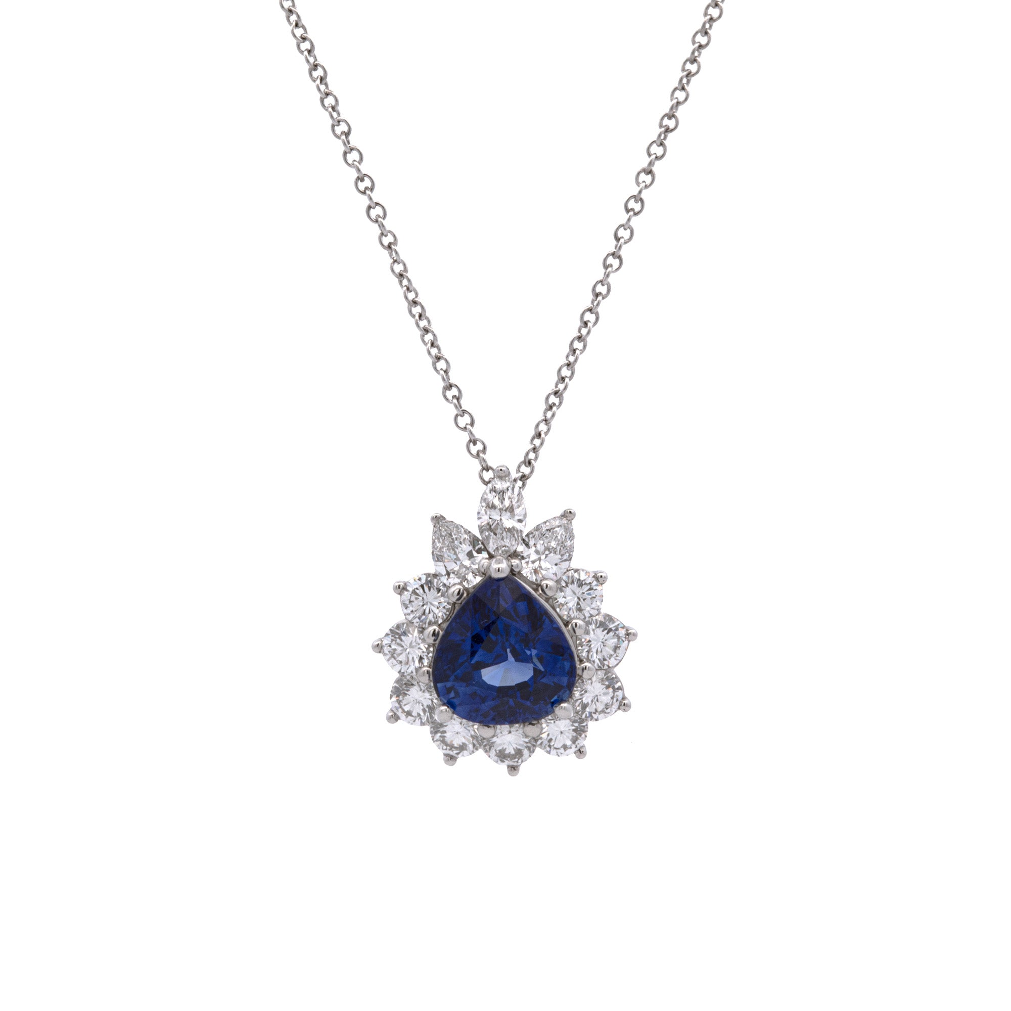 Tiffany&co charm hotsell with sapphire pendant