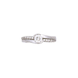 14K White Gold Diamond Ring