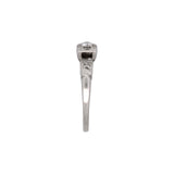 14K White Gold Art Deco Diamond Engagement Ring