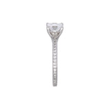 Platinum Radiant Cut Diamond Ring