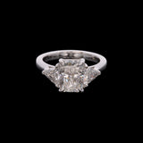 Platinum Three Stone Diamond Ring