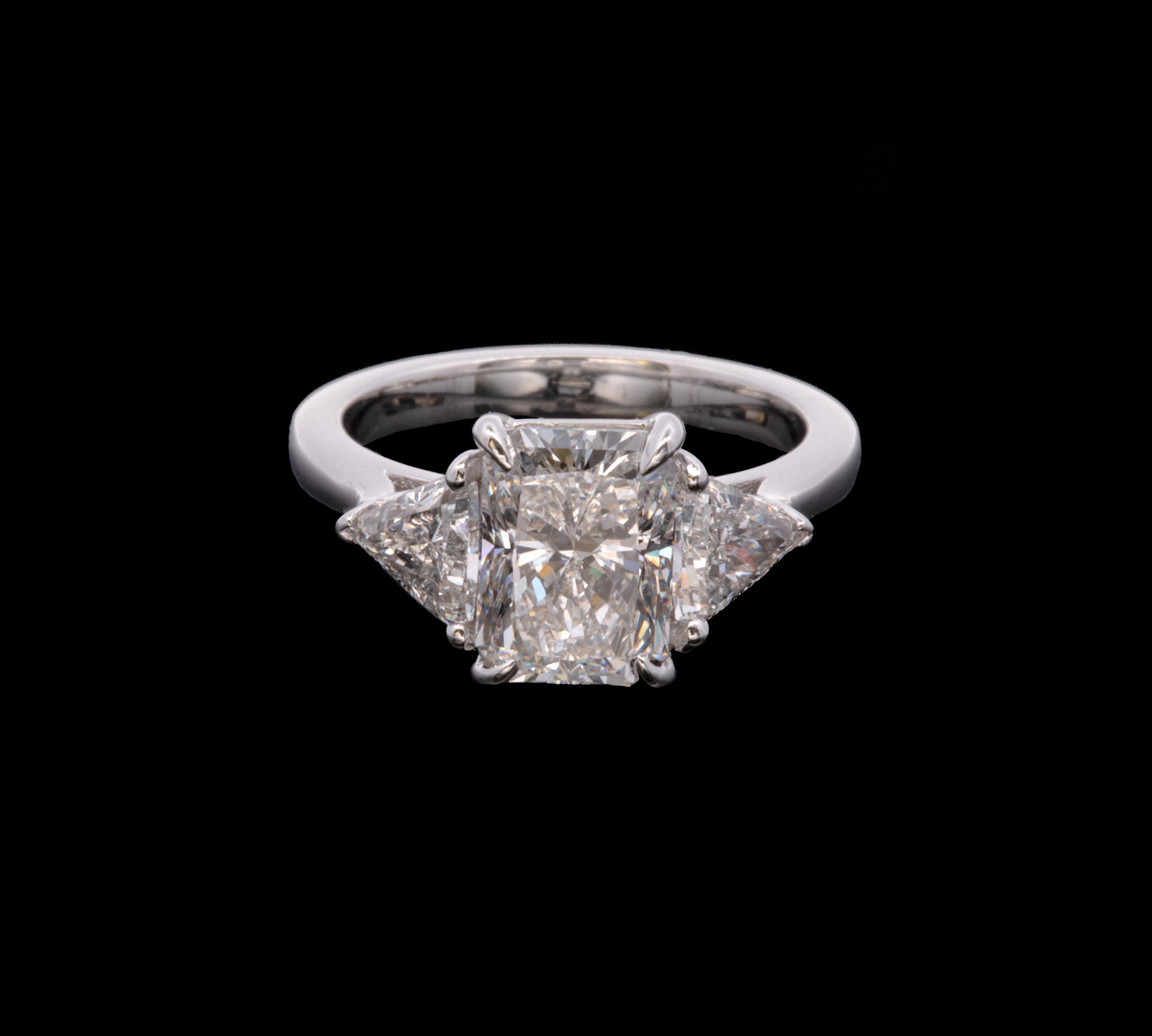 Platinum Three Stone Diamond Ring