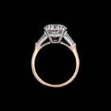 Platinum And 18K Yellow Gold Diamond Engagement Ring