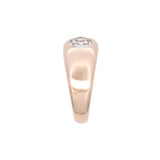 18K Yellow Gold Gypsy Set Old Mine Cut Diamond Ring