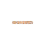 18K Yellow Gold Double Row Half Eternity Band