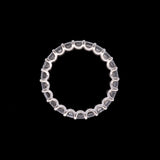 Platinum Emerald Cut 4.14ctw Diamond Eternity Band