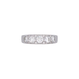 18K White Gold Round Brilliant Cut Diamond Band