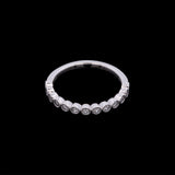 14K White Gold 0.25ctw Diamond Band
