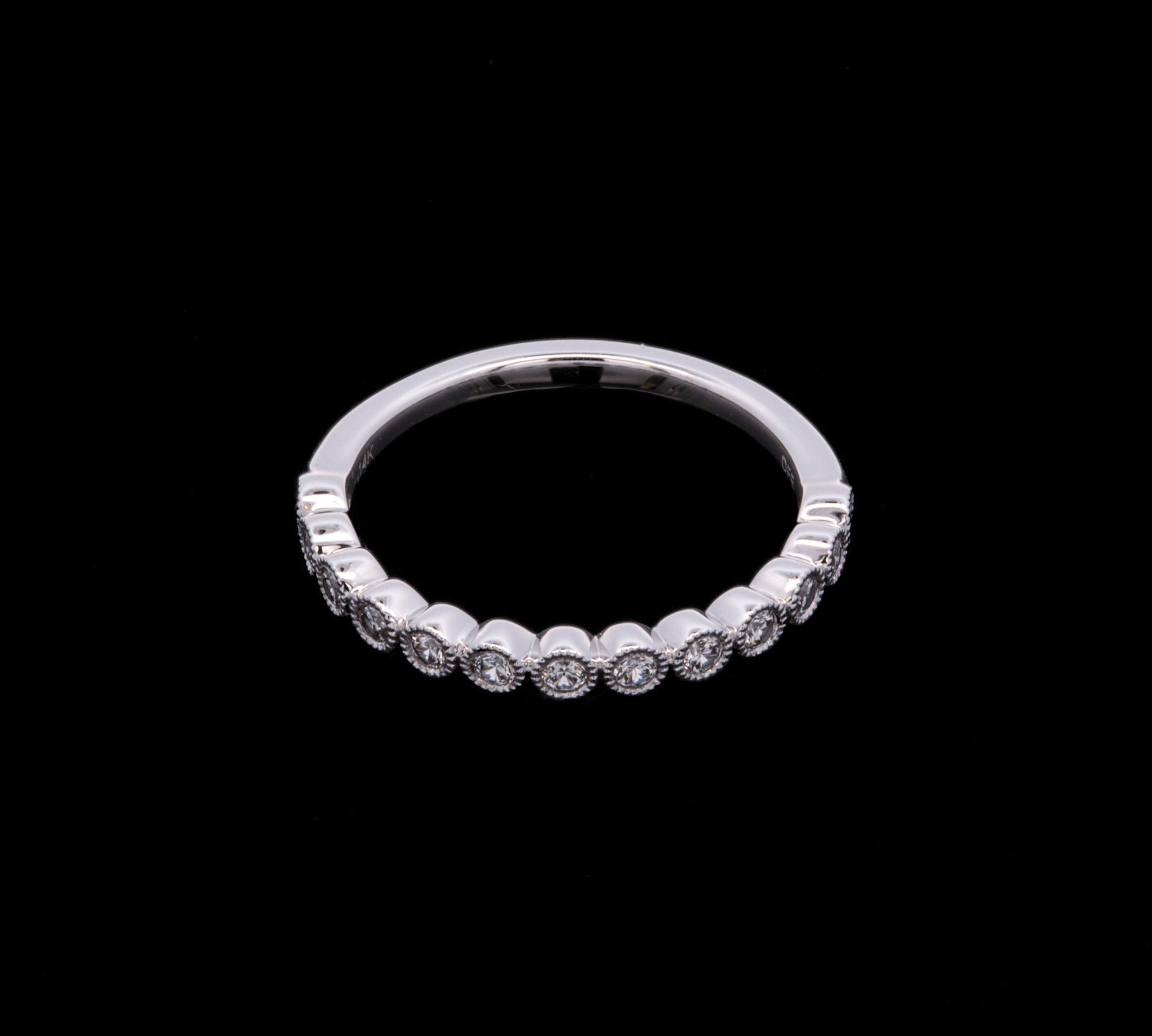 14K White Gold 0.25ctw Diamond Band