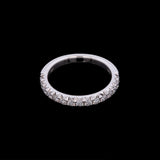 14K White Gold 0.52ctw Diamond Band