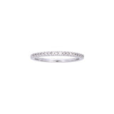 14K White Gold Diamond Wedding Band