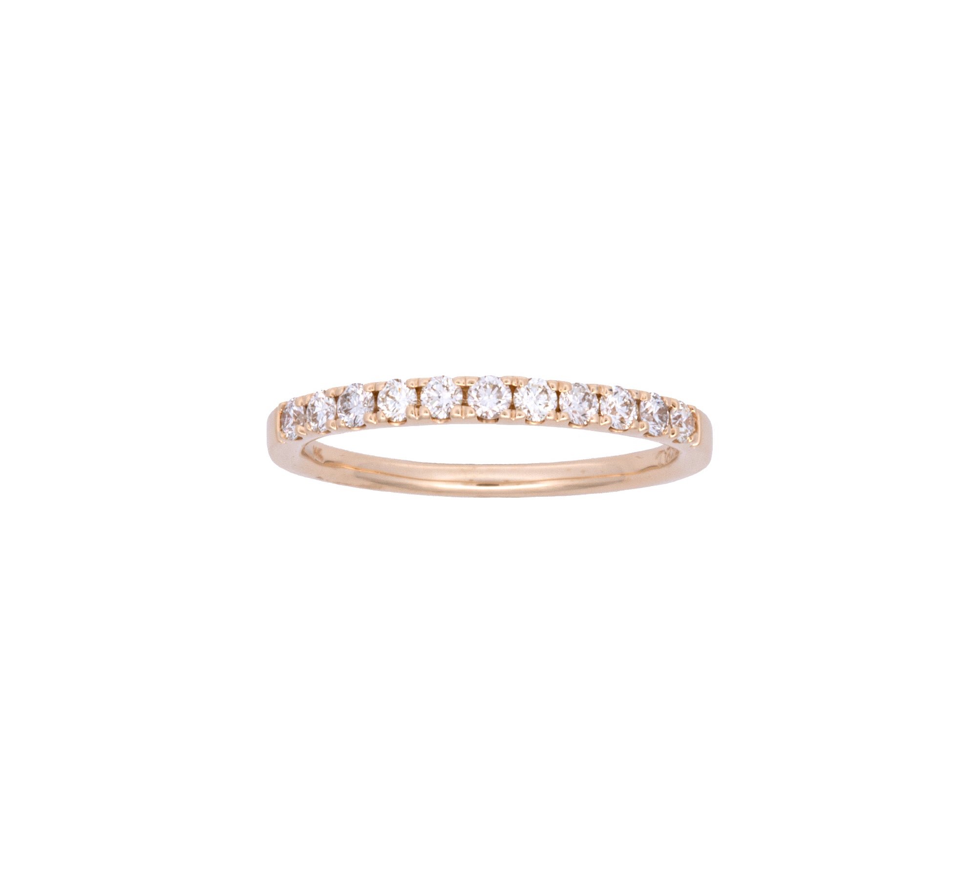 14K Yellow Gold Diamond Wedding Band
