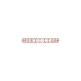14K Yellow Gold 0.65ctw Diamond Half Eternity Band