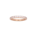 14K Yellow Gold 0.65ctw Diamond Half Eternity Band