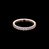14K Yellow Gold 0.65ctw Diamond Half Eternity Band