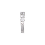 Platinum Diamond Five Stone Wedding Band