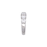 Platinum 1.30ctw Diamond Bar Set Five Stone Band