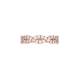 14K Yellow Gold Diamond Twist Band