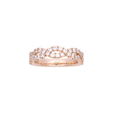14K Yellow Gold Diamond Twist Band