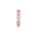 14K Yellow Gold Diamond Twist Band