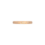18K Yellow Gold Hammered Diamond Band