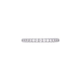 14K White Gold 0.34ctw Diamond Half Eternity Band