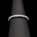14K White Gold 0.34ctw Diamond Half Eternity Band