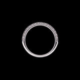 14K White Gold 0.34ctw Diamond Half Eternity Band