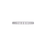 14K White Gold 0.53ctw Diamond Half Eternity Band