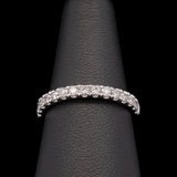 14K White Gold 0.53ctw Diamond Half Eternity Band