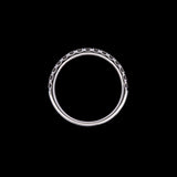 14K White Gold 0.53ctw Diamond Half Eternity Band