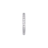 14K White Gold 0.53ctw Diamond Half Eternity Band