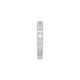 14K White Gold 0.78ctw Diamond Half Eternity Band.