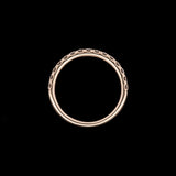 14K Yellow Gold 0.53ctw Diamond Half Eternity Band