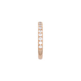 14K Yellow Gold 0.53ctw Diamond Half Eternity Band