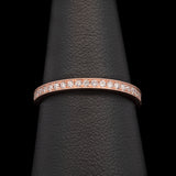 18K Yellow Gold Channel Set Diamond Band