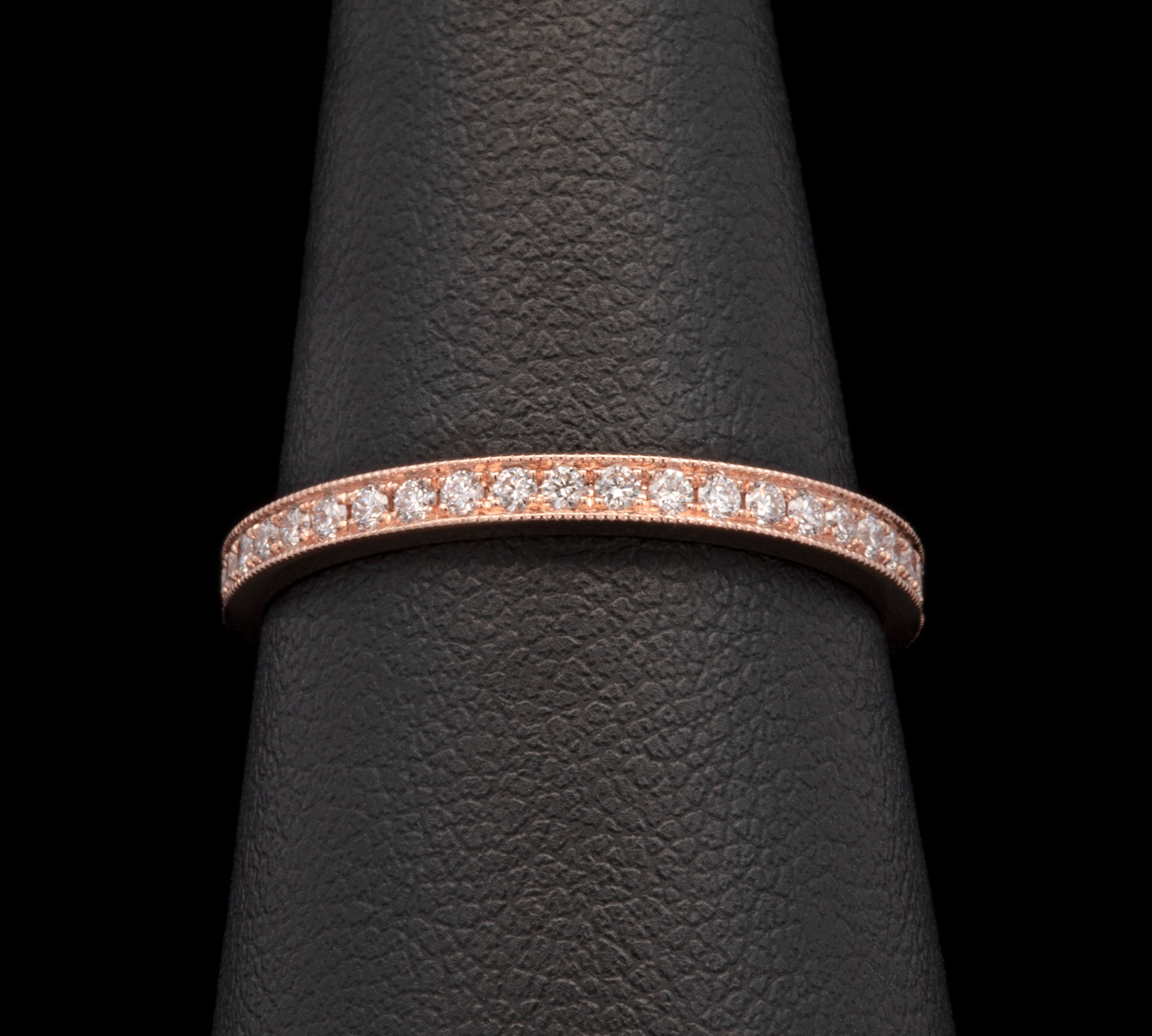 18K Yellow Gold Channel Set Diamond Band