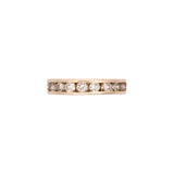 14K Yellow Gold Ten-Stone Diamond Channel Band