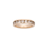 14K Yellow Gold Ten-Stone Diamond Channel Band