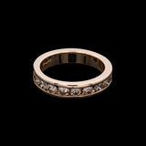 14K Yellow Gold Ten-Stone Diamond Channel Band