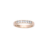 14K Yellow Gold Channel Set Diamond Band