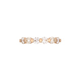 14K Yellow Gold Six Stone Diamond Band