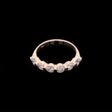 14K Yellow Gold Six Stone Diamond Band