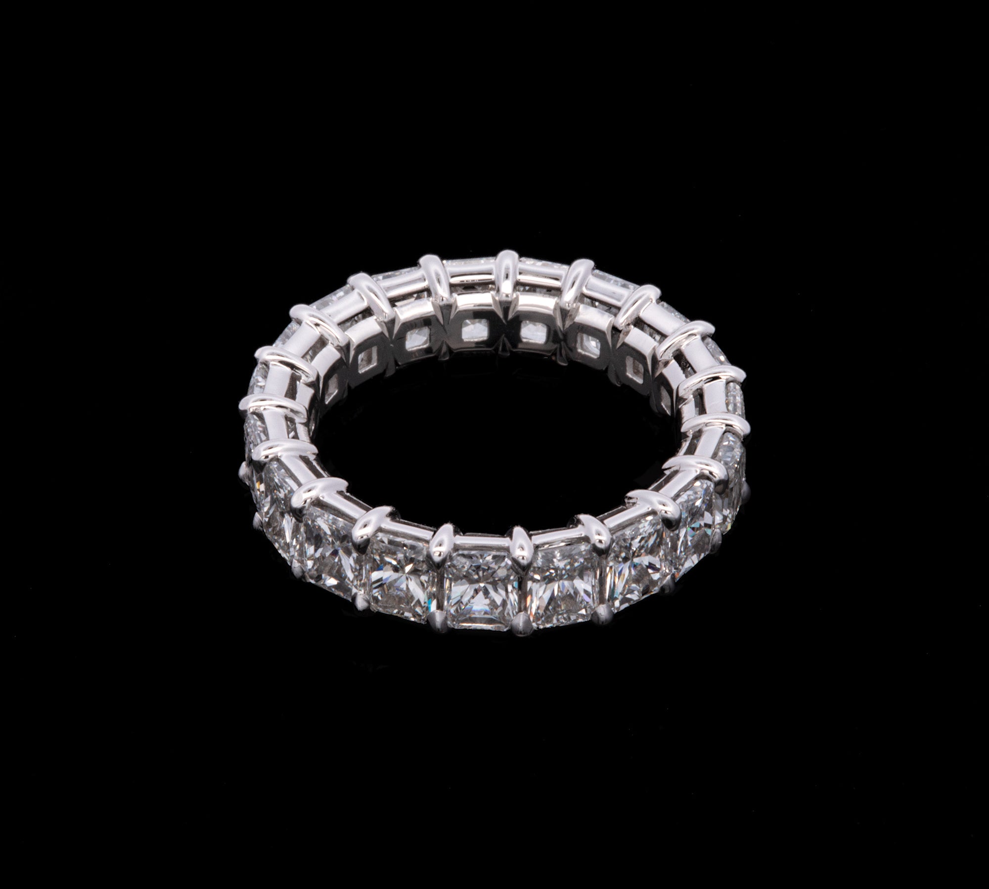 Platinum Radiant Cut 6.00ctw Diamond Eternity Band