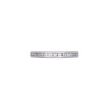 Platinum Channel Set Diamond Half Eternity Band