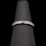 Platinum Channel Set Diamond Half Eternity Band