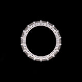 Platinum Shared Prong 3.39ctw Diamond Eternity Band