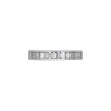 Platinum Channel Set Baguette Diamond Eternity Band