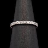 14K White Gold Diamond Eternity Band