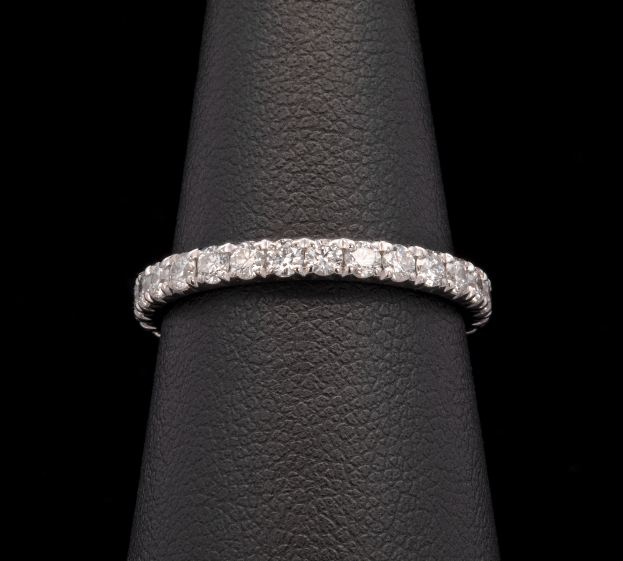 14K White Gold Diamond Eternity Band